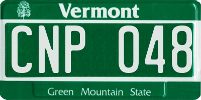 VT license plate CNP048
