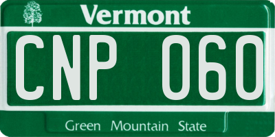 VT license plate CNP060