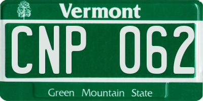 VT license plate CNP062