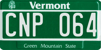 VT license plate CNP064