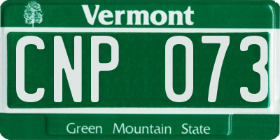 VT license plate CNP073