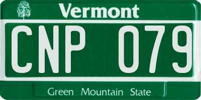 VT license plate CNP079