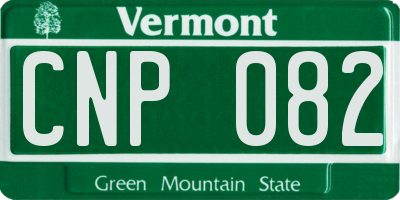 VT license plate CNP082