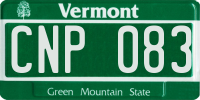 VT license plate CNP083