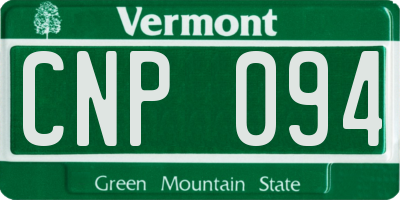 VT license plate CNP094