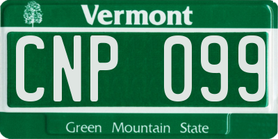 VT license plate CNP099