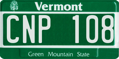 VT license plate CNP108