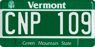 VT license plate CNP109