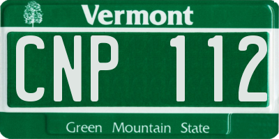 VT license plate CNP112
