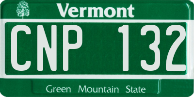 VT license plate CNP132