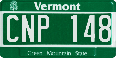 VT license plate CNP148