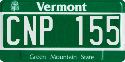 VT license plate CNP155