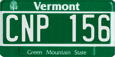 VT license plate CNP156