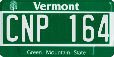 VT license plate CNP164