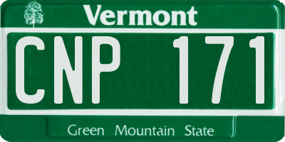 VT license plate CNP171