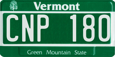 VT license plate CNP180