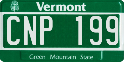 VT license plate CNP199