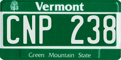 VT license plate CNP238