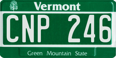 VT license plate CNP246