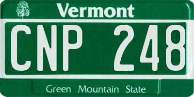 VT license plate CNP248