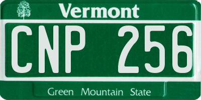 VT license plate CNP256