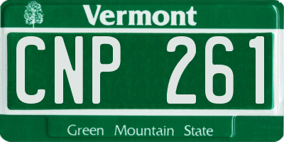 VT license plate CNP261