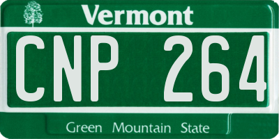 VT license plate CNP264