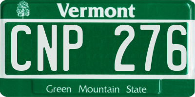 VT license plate CNP276