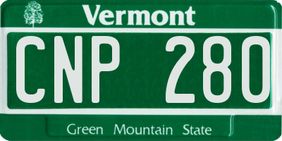 VT license plate CNP280