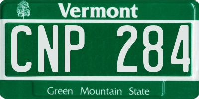 VT license plate CNP284