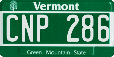 VT license plate CNP286