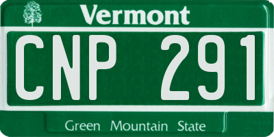 VT license plate CNP291