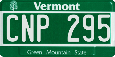 VT license plate CNP295