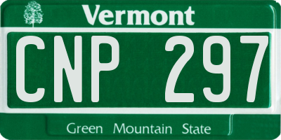 VT license plate CNP297