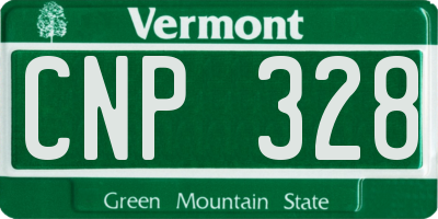 VT license plate CNP328