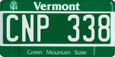 VT license plate CNP338