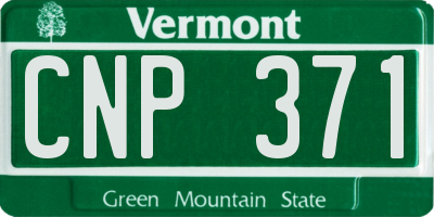 VT license plate CNP371