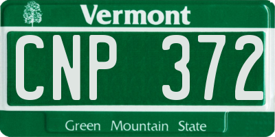 VT license plate CNP372