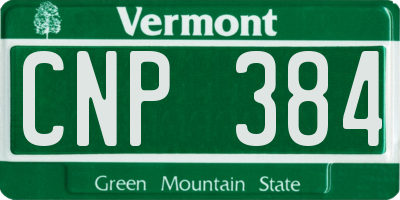 VT license plate CNP384