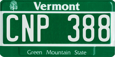 VT license plate CNP388