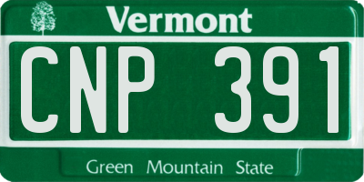 VT license plate CNP391