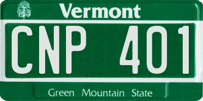 VT license plate CNP401