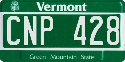 VT license plate CNP428