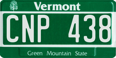 VT license plate CNP438