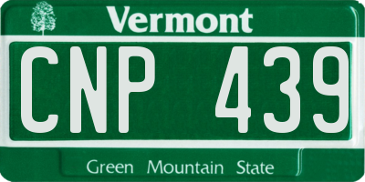 VT license plate CNP439