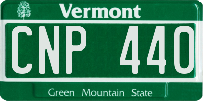 VT license plate CNP440