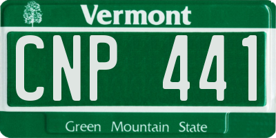 VT license plate CNP441