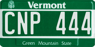 VT license plate CNP444