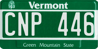VT license plate CNP446