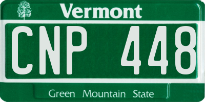 VT license plate CNP448